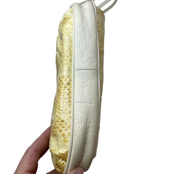 Rappi Vintage Ivory Crocodile Leather Crossbody Bag – Timeless Elegance - Picture 5 of 7